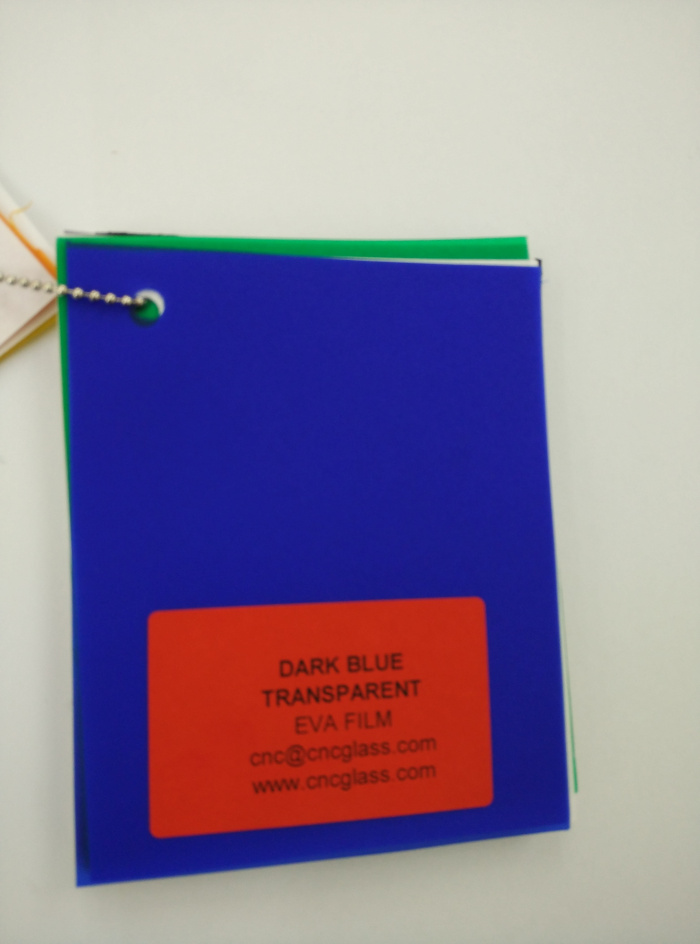 Dark Blue EVAVISION transparent EVA interlayer film for laminated safety glass (13)
