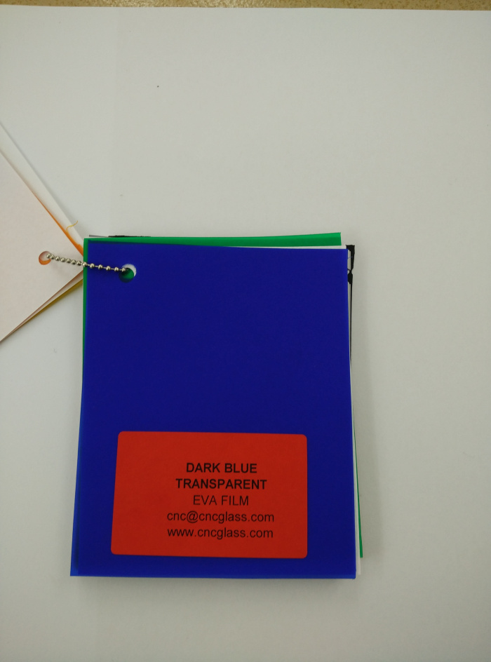 Dark Blue EVAVISION transparent EVA interlayer film for laminated safety glass (20)