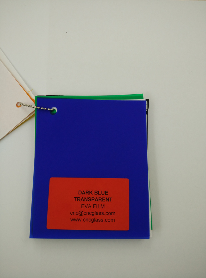 Dark Blue EVAVISION transparent EVA interlayer film for laminated safety glass (21)