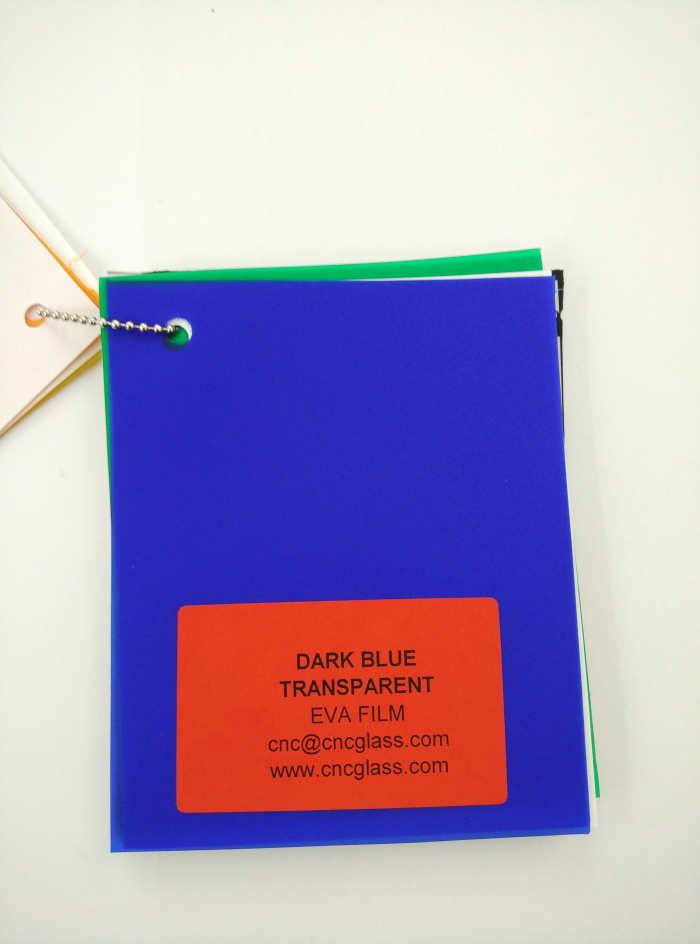 Dark Blue EVAVISION transparent EVA interlayer film for laminated safety glass (3)